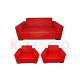 Kırmızı Deri Koltuk Takımı