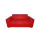 Kırmızı İkili Deri Koltuk