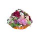 Çiçekli yuvarlak sepet